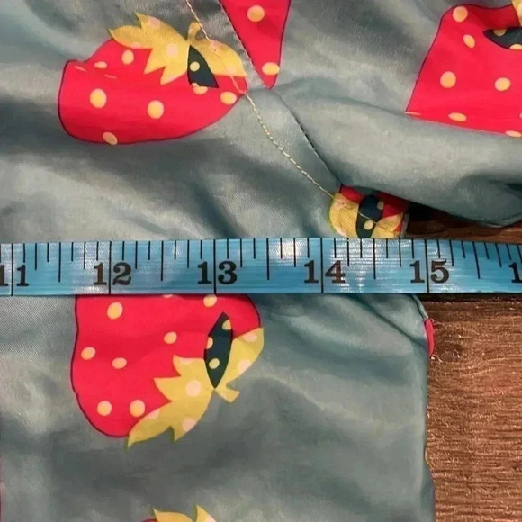 [2-3Y]NEXT  Strawberry Print Rain Windbreaker - Picture 5 of 8